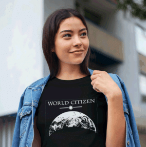 World Citizen T-shirt in Black