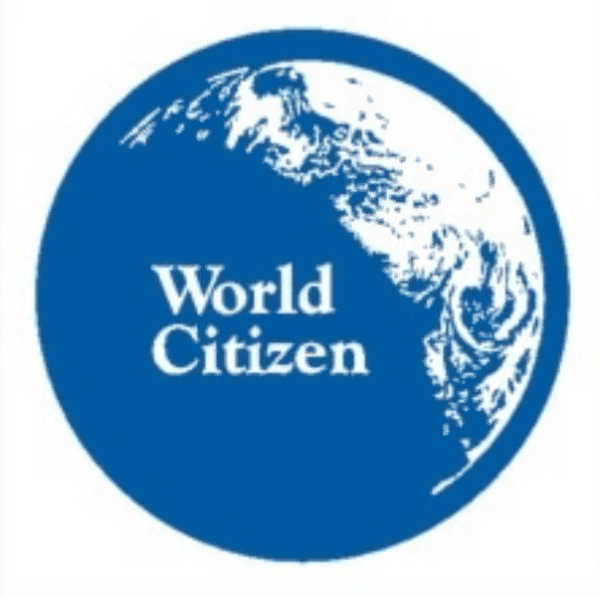 World Citizen window decal