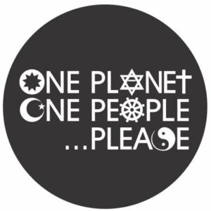 One Planet, One People... Please Button