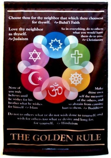 Golden Rule Interfaith Wall Hanging