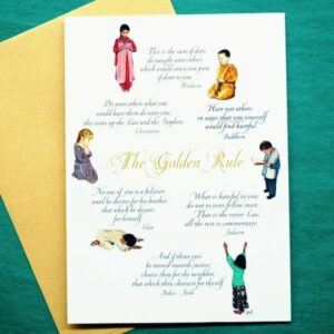 Praying Children Golden Rule Greeting Card