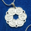 Large Silver Plated Interfaith Pendant
