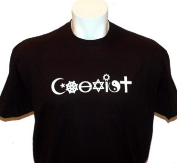Coexist t-shirt in Black