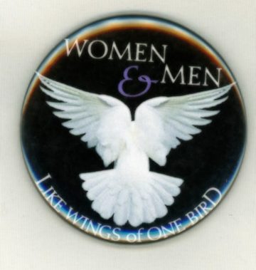 women & men button