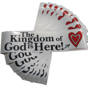 Kingdom of God removable bumper Sticker - 10 pack