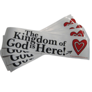 Kingdom of God removable bumper Sticker - 5 pack