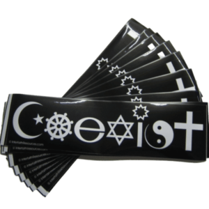 Coexist removable bumper sticker 10 pack