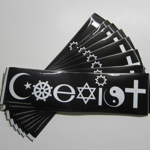 Coexist removable bumper sticker Baha'i Resources