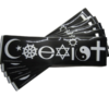 Coexist removable bumper sticker