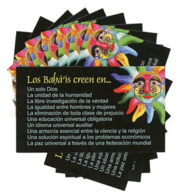 SPANISH Bahais Believe In – Teaching Cards