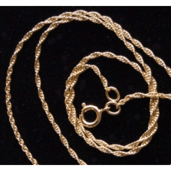 Gold Plated 20″ Rope Chain