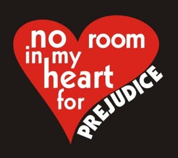 No room in my heart for prejudice shirt
