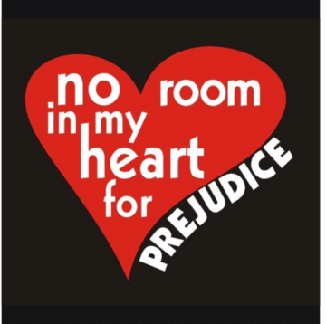 No room in my heart for prejudice t-shirt