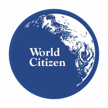 Blue World Citizen Button