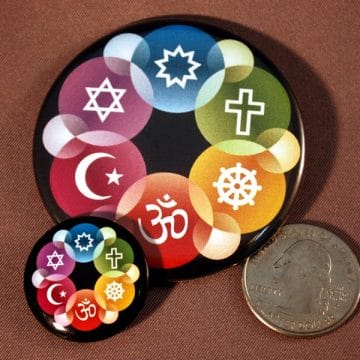 Mini- & Regular-sized Interfaith Fellowship Buttons