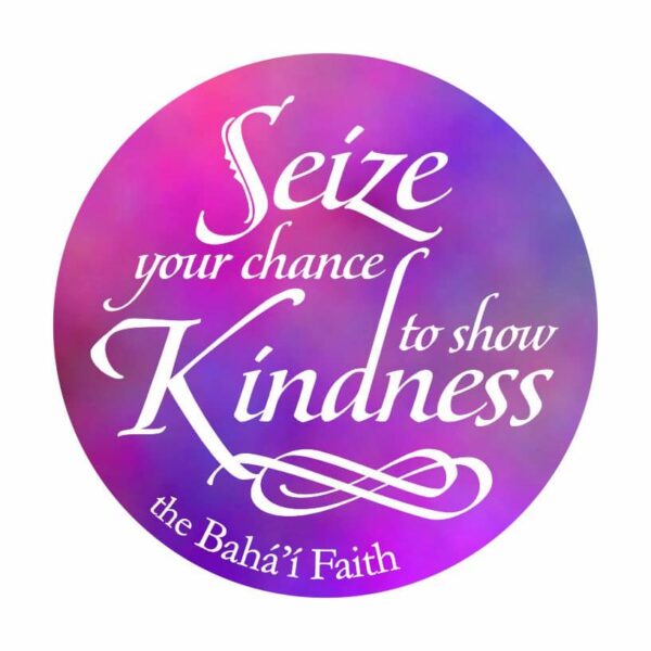 Seize Kindness Bahai Button
