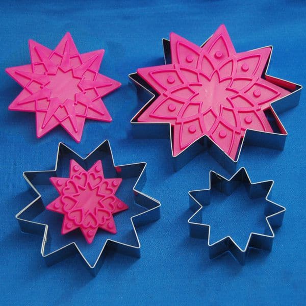 Cookie Cutter with Pink Stamps Set