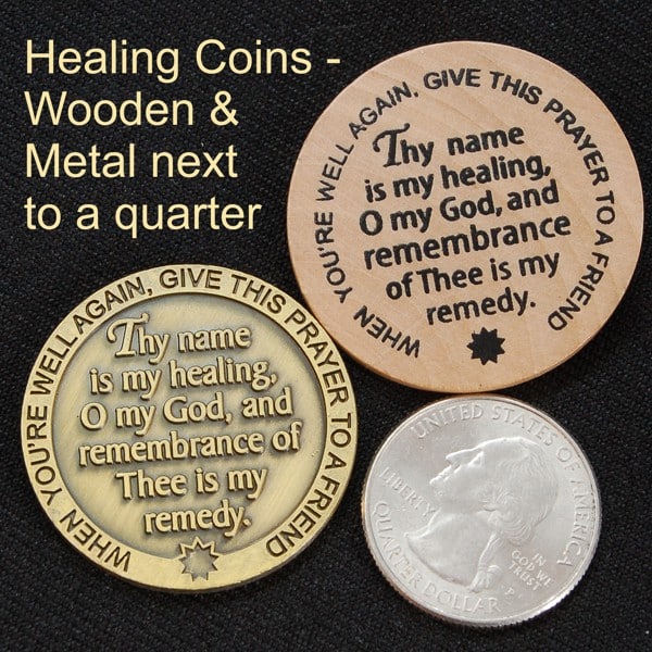 Deluxe Metal Healing Prayer Coins