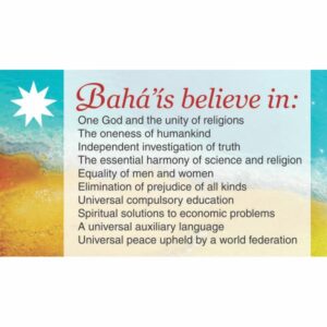 NEW Baha'is Believe In Teaching Card