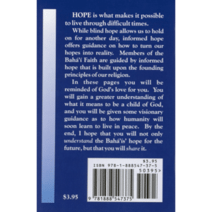 Baha’i Teachings for a Hopeful Future Mini-Book back