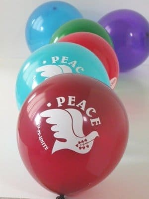 Bahai Peace Balloons