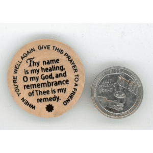 Wooden Healing Coins front