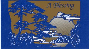 Blessing prayer card