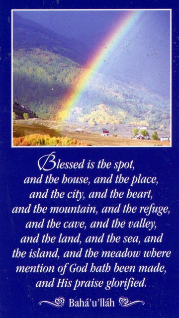 Blessed is the Spot teaching card