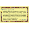 Prayer for Children – Teaching Card back