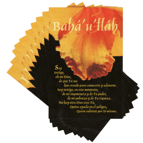 Spanish Short Obligatory Prayer Postcards