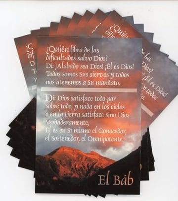 spanish prayer of the bab