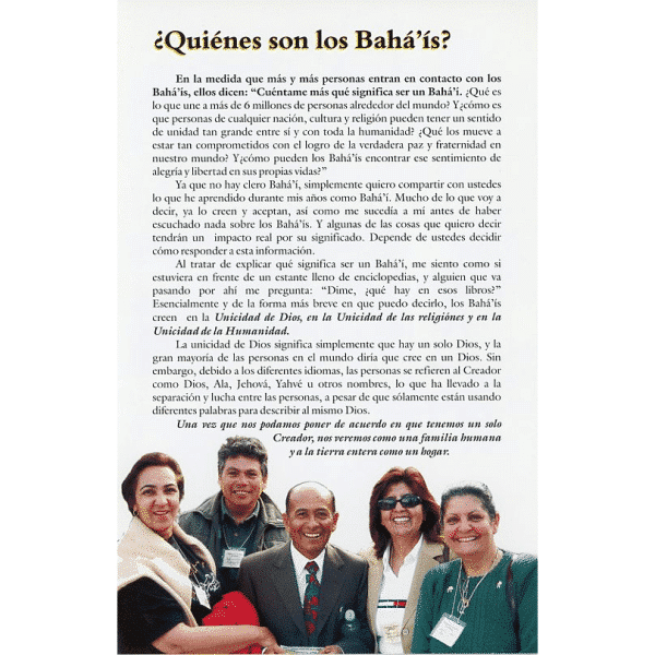Who are the Bahais – Spanish Pamphlet