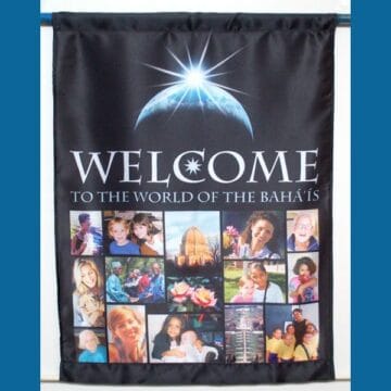 Welcome to the World of the Baha'is Flag