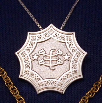 Silver Ringstone Symbol Pendant