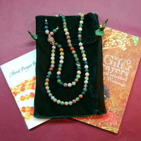 Chevron Amethyst Bahai Prayer Beads