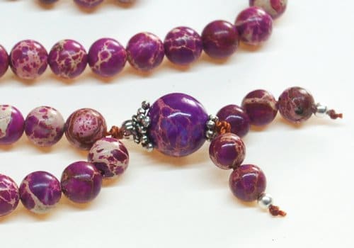 Purple Magnesite Bahai Prayer Beads