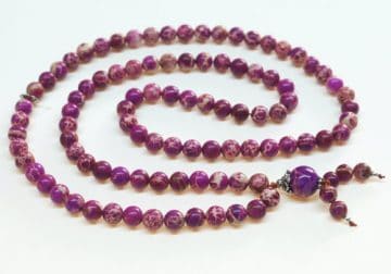 Purple Magnesite Bahai Prayer Beads