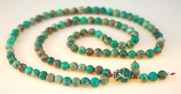 Turquoise Green Magnesite Bahai Prayer Beads