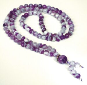 Chevron Amethyst Baha'i Prayer Beads