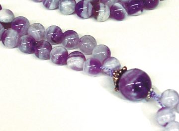 Chevron Amethyst Baha'i Prayer Beads