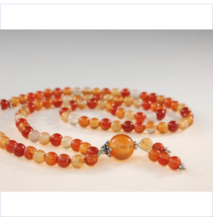 Red Agate Bahai Prayer Beads