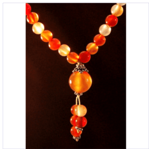 Red Agate Bahai Prayer Beads