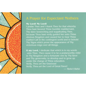 Prayer for Expectant Mothers Greeting Card