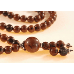 Mahogany Obsidian Bahai Prayer Beads