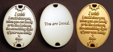 You are loved coins with Hafez quote