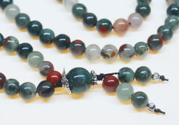 African Bloodstone Bahai Prayer Beads