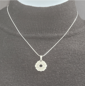 Smaller Interfaith Pendant with 18" Sterling Silver Snake Chain