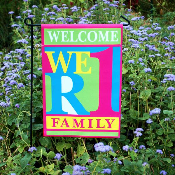 WeR1 Family 4-Seasons Welcome Garden/Door Flag