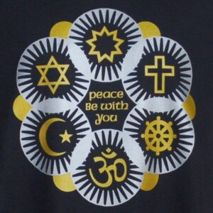 Interfaith Peace Be With You Gold & Silver T-shirt
