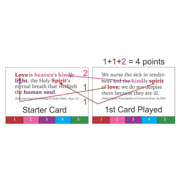 Scrabinoes Bahai Word-Matching Card Game